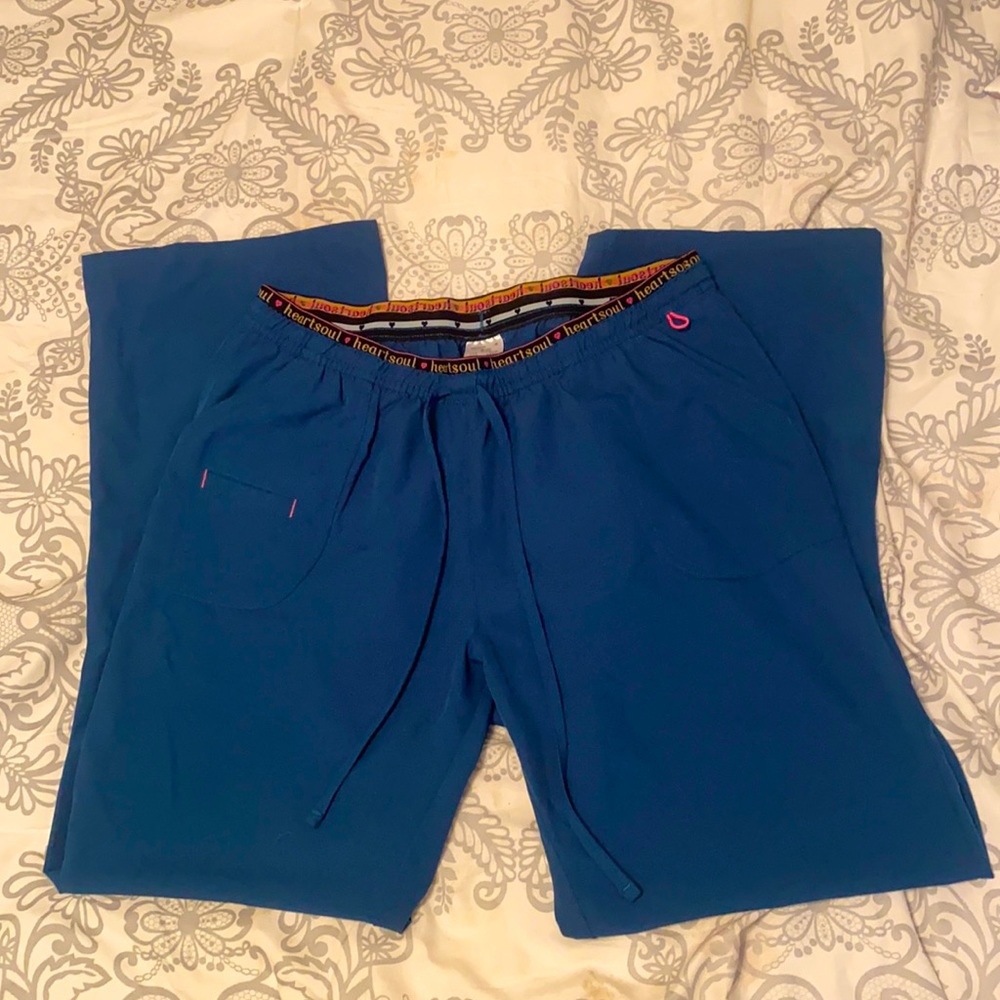 HeartSoul flare style, Caribbean blue, scrub pants. Very good condition!